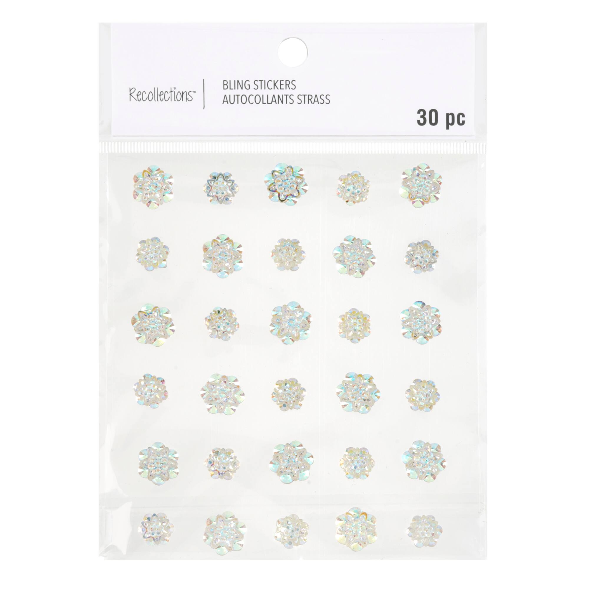 Clear Iridescent Floret Bling Stickers By Recollections™